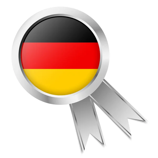 Tlačítko Mašlí Vyrobeno Německu — Stockový vektor