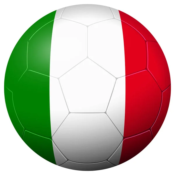 各国の国旗とイタリアのサッカー — ストックベクタ