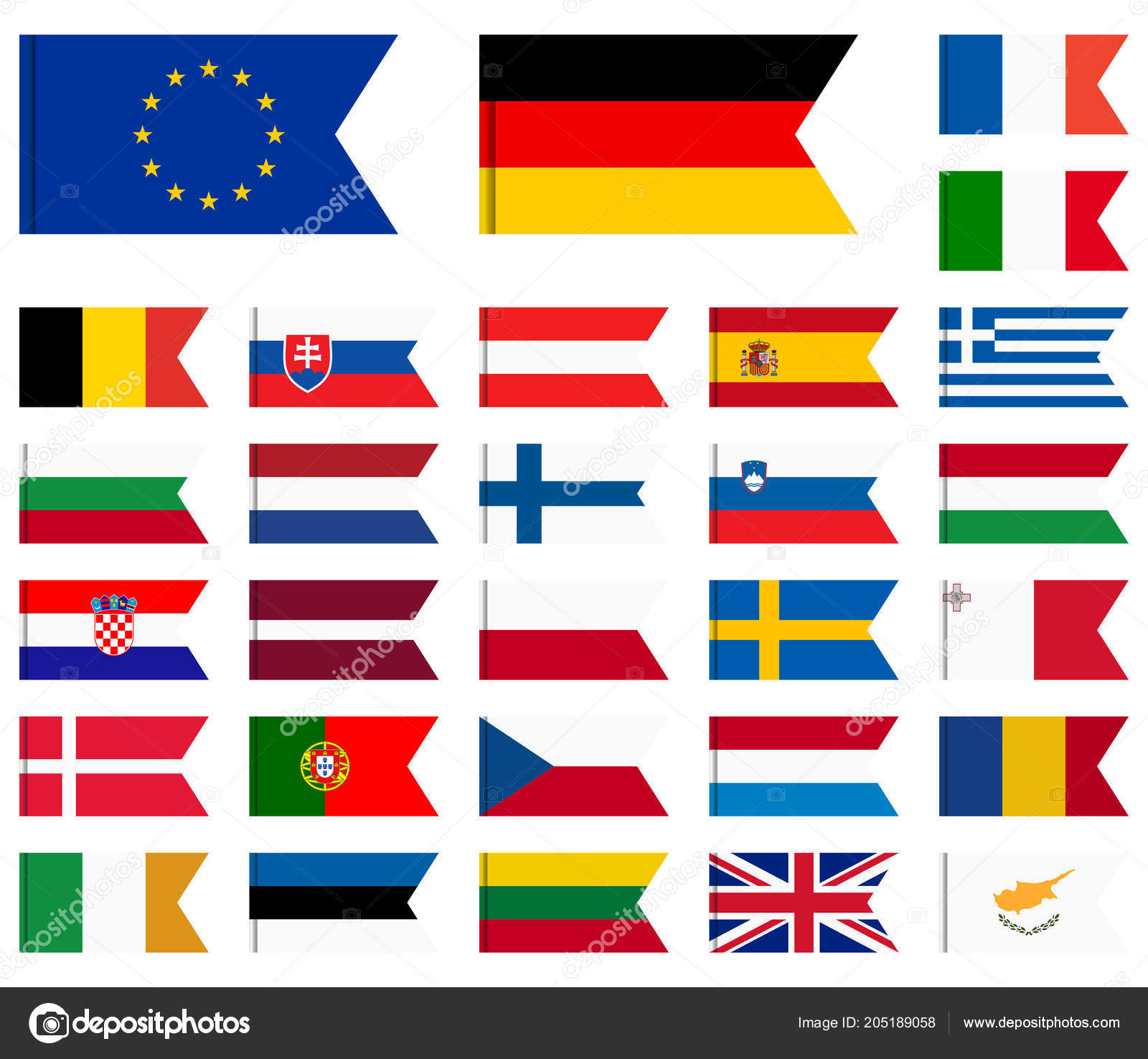 collection flags all national