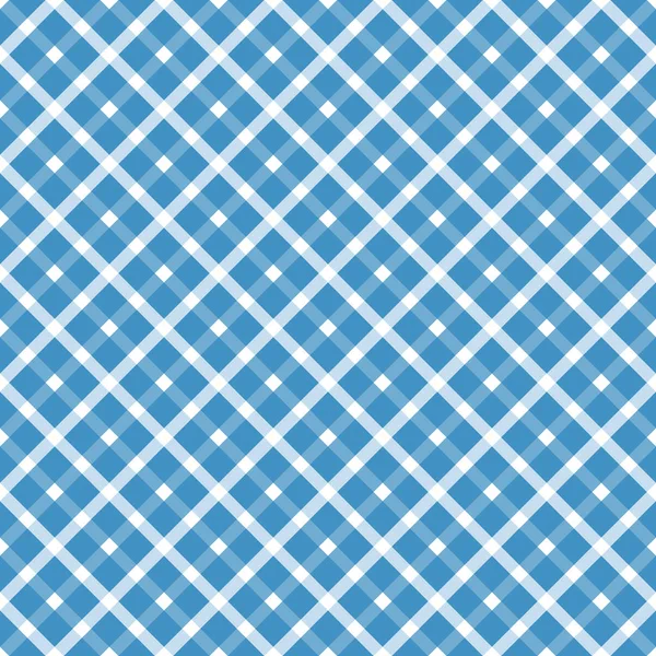 Oktoberfest Background Seamless Blue White Checkered Pattern — Stock Vector