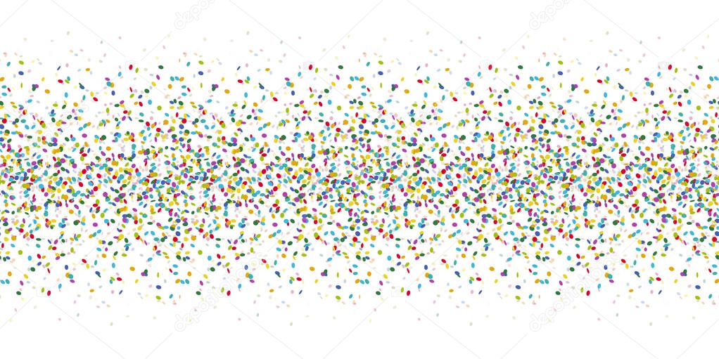 seamless colored confetti background for party or festival usage