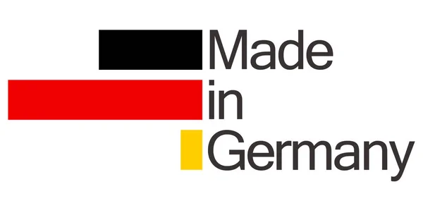 Печать Качества Текстом Выполненным Германии Цветом Германского Флага — стоковый вектор