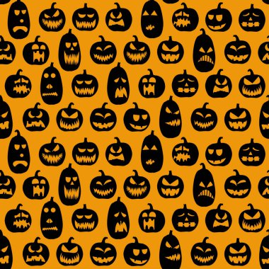 Scarry sorunsuz geçmiş Cadılar Bayramı düzenleri için farklı kabak ile