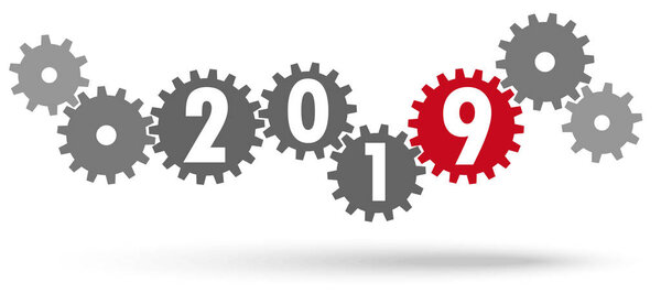 сотрудничество в разных цветах к Новому 2019 году
