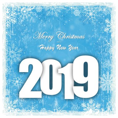 arka plan ile kar sonbahar ve tebrik için Noel ve yeni yıl 2019