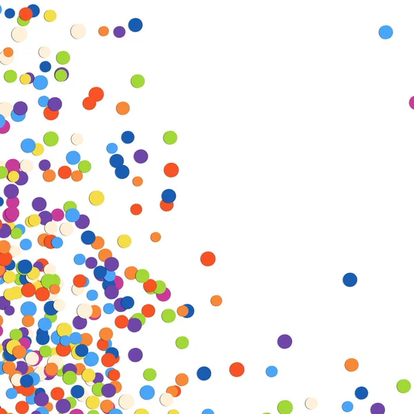 Fond Avec Différents Confettis Couleur Avec Espace Libre Pour Temps — Image vectorielle