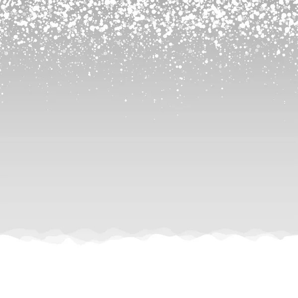 Fiocchi Neve Bianco Sul Lato Superiore Blu Sfondo Natale Colorato — Vettoriale Stock
