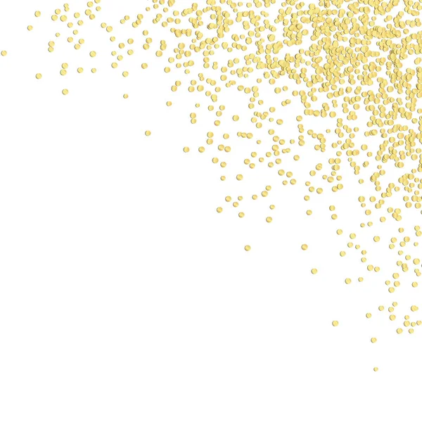 Achtergrond confetti rechter bovenhoek — Stockvector