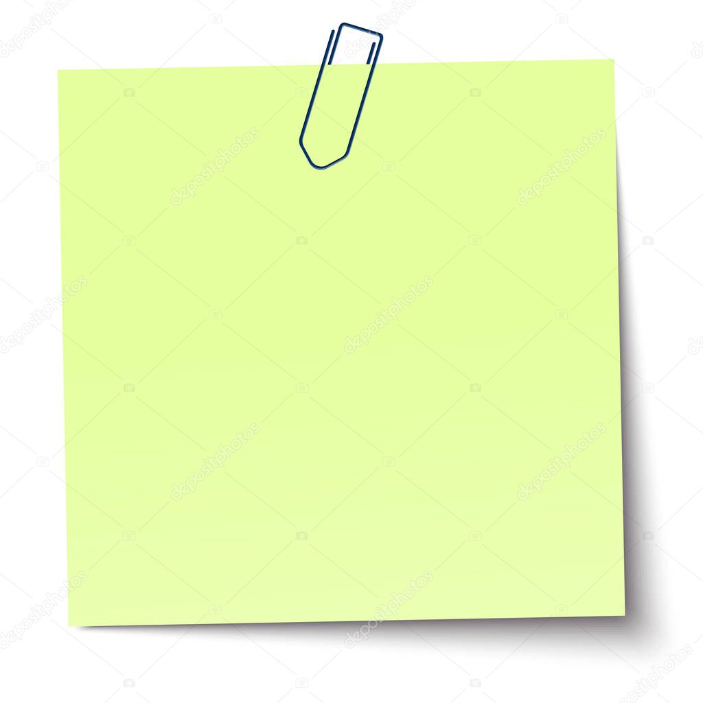 sticky note with pin needle