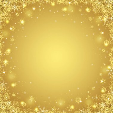 renkli arka plan üzerinde altın kar tanesi