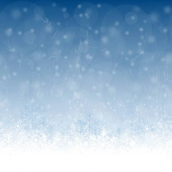シームレスな雪フレーク背景 — ストックベクタ