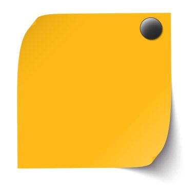 Yapışkan notu ile iğne iğne