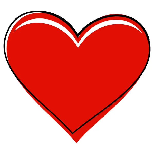 Valentine amor coração — Vetor de Stock