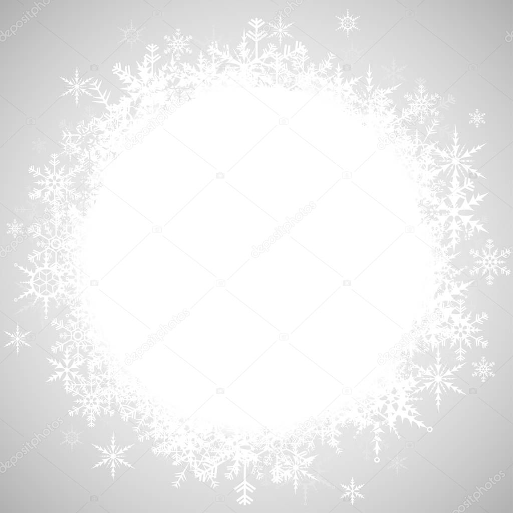 snowflakes with white empty center