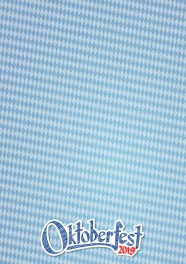 Oktoberfest 2019 mavi-beyaz damalı desen ile arka plan