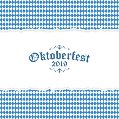 Sökük kağıt ile Oktoberfest 2019 arka plan