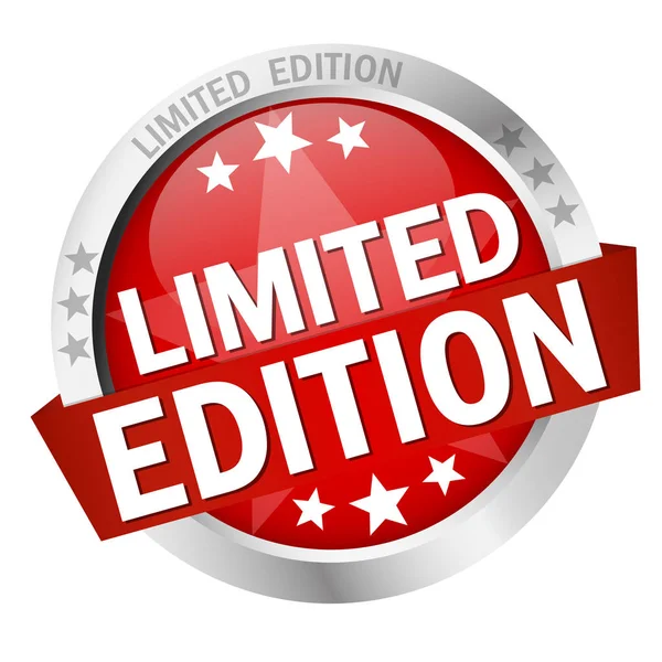 Кнопка з банер Limited Edition — стоковий вектор