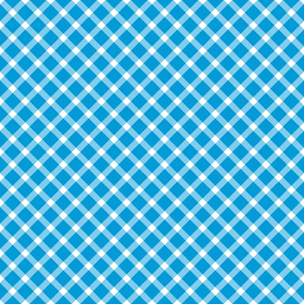 Sem costura azul branco checkered Oktoberfest fundo — Vetor de Stock