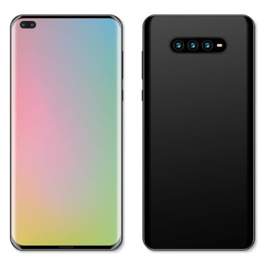 Akıllı telefon arka ve ön taraf