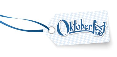 metin Willkommen zum Oktoberfest 2019 ile hangtag