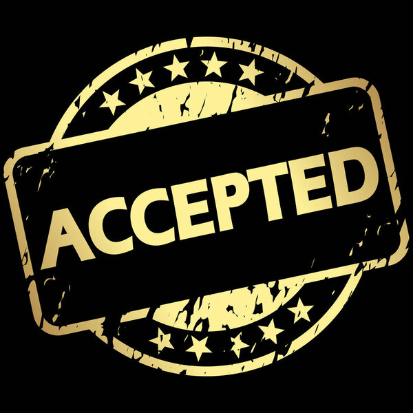 Золотая марка с принятым Баннером
