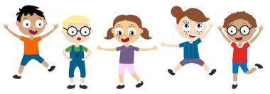 Mutlu çocuklar eğleniyor