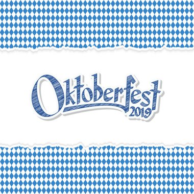 Sökük kağıt ile Oktoberfest 2019 arka plan