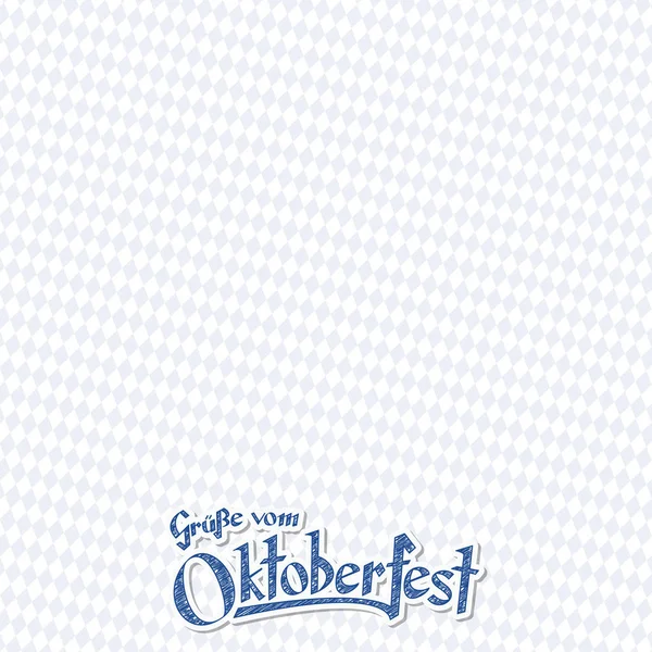 Oktoberfest sfondo con testo di auguri — Vettoriale Stock