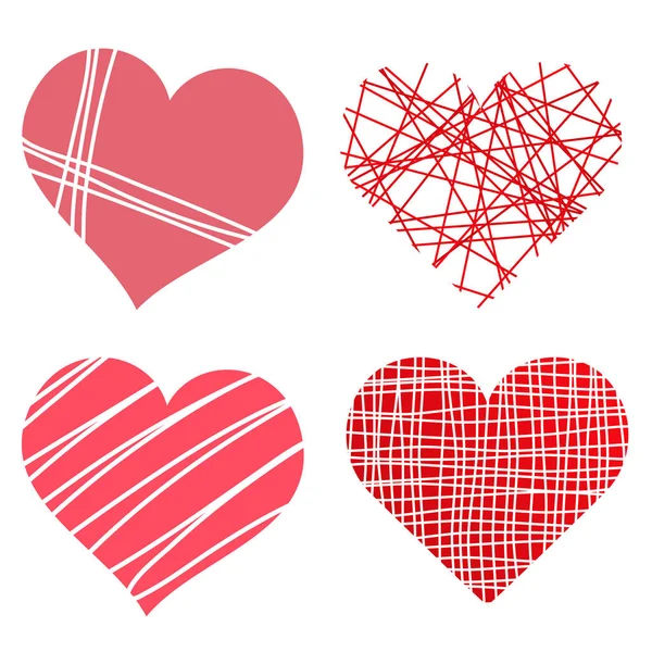 Colección de corazones de amor de San Valentín 4 — Vector de stock