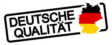 metin almanca kalitesi ile siyah damga