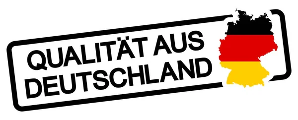 Sello negro con calidad de texto de Alemania — Archivo Imágenes Vectoriales