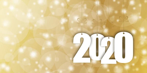 Hang Tags met jaar 2020 — Stockvector