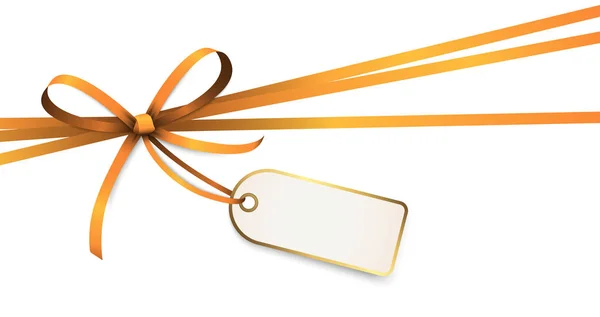Oranžově zbarvený pás karet s pověstovou značkou — Stockový vektor