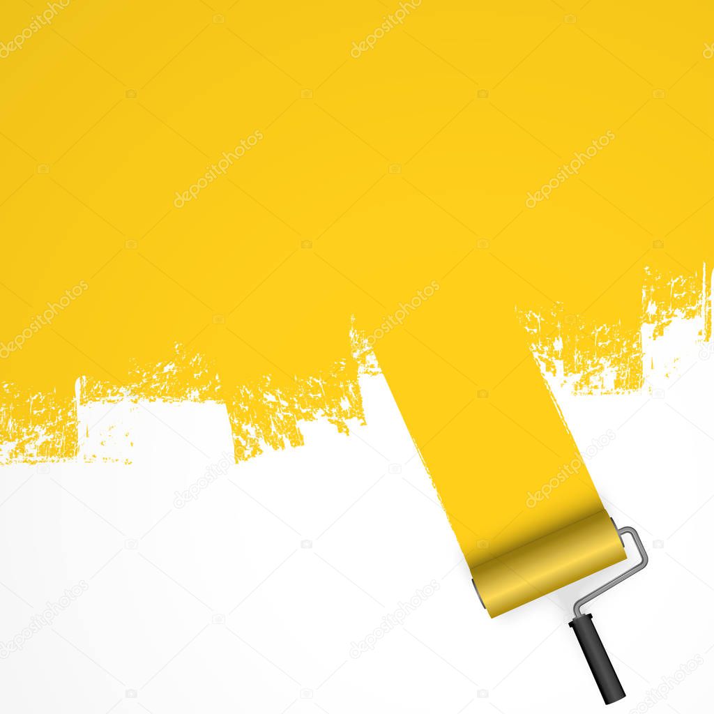 paint roller concept with marking