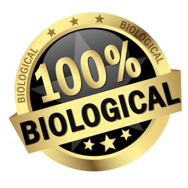 Banner ile Düğme %100 biyolojik