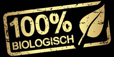 altın damgası% 100 biyolojik (Almanca))