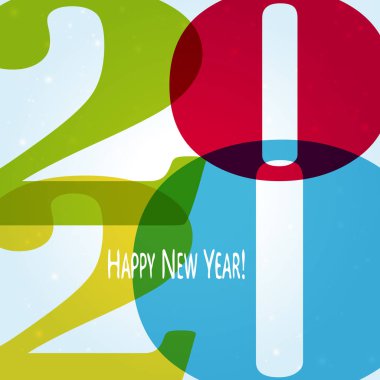 Mutlu yeni yıl 2020 arka plan