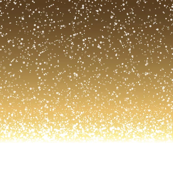 Flocons de neige sur fond coloré — Image vectorielle