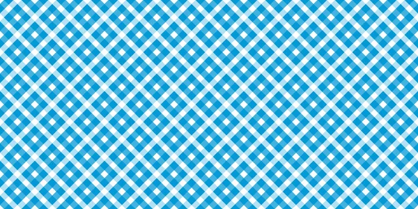 オクトーバーフェスト2020の背景にシームレスな青白のチェック柄 — ストックベクタ