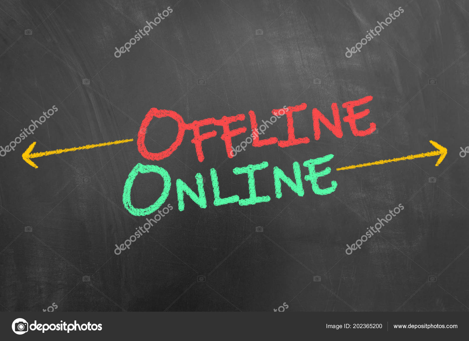 offline online chalk text blackboard chalkboard working online chalkboard