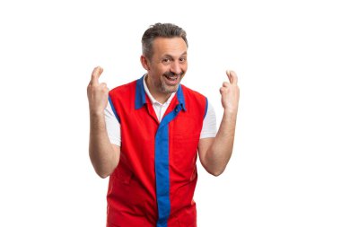 İyi şanslar gestur yapma hipermarket çalışan