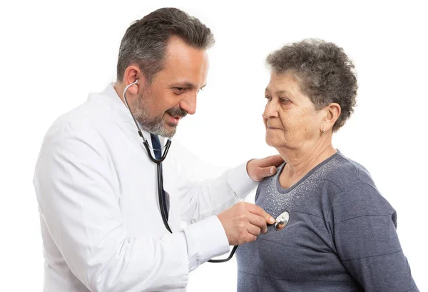 Medico fare visita medica al paziente — Foto Stock