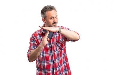 Zaman aşımı jest yapma adam