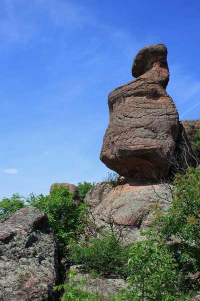 Die Felsen Von Belogradchik Sind Felsenskulpturen Die Sich Der Nähe — Stockfoto
