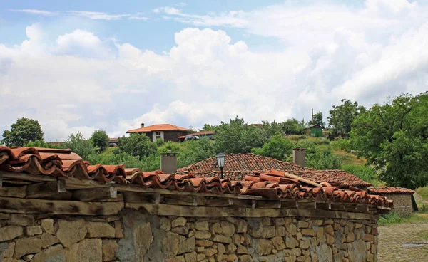 Veduta Generale Zheravna Autentico Vecchio Villaggio Bulgaria Noto Sue Case — Foto Stock