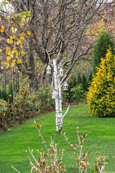 Una Foto Bellissimo Giardino Autunnale — Foto Stock