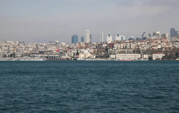 General View Picturesque Town Istanbul Taken Bosphorus — Stock Photo, Image