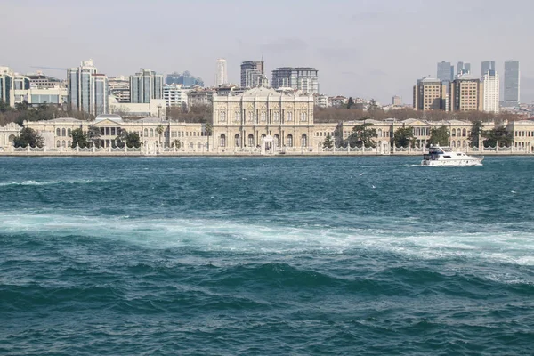 Vista General Pintoresca Ciudad Estambul Tomada Desde Bósforo — Foto de Stock