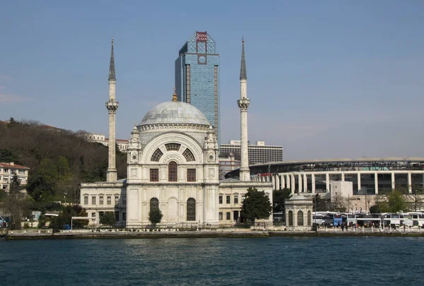 Vista General Pintoresca Ciudad Estambul Tomada Desde Bósforo — Foto de Stock