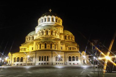 Gece Aziz Alexander Nevsky Katedrali, Sofya, Bulgaristan